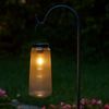 LED Solarleuchte, Laterne, Glas klar, H 25 cm Bild 5