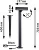 Paulmann 94546 Plug&Shine LED Pollerleuchte Ito horizontal IP65 3000K Anthrazit Bild 5