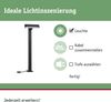 Paulmann 94546 Plug&Shine LED Pollerleuchte Ito horizontal IP65 3000K Anthrazit Bild 2