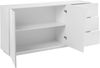 Sideboard >Viterbo< in Weiß-Hochglanz - 180x86x43cm (BxHxT) Bild 2