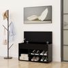 vidaXL Schuhbank Schwarz 80x30x45 cm Holzwerkstoff 808748 Bild 3