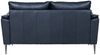 2-Sitzer Sofa Luso Leder Schwarz - mit Taschenfederkern & schwarzem Metallrahmen Bild 5