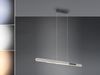 LED Pendelleuchte HELIOS Silber dimmbar & ausziehbar, Breite 82,5 cm - 130 cm Bild 3