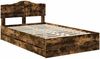 vidaXL Bettrahmen Geräucherte Eiche 135 x 190 cm Ingenieurs Holz 3413016 Bild 4