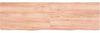 vidaXL Tischplatte Hellbraun 140x40x(2-4)cm Massivholz Eiche Behandelt 3156377 Bild 2