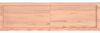 vidaXL Tischplatte Hellbraun 140x40x(2-4)cm Massivholz Eiche Behandelt 3156377 Bild 3