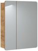 Badmöbel Set 3-tlg Badezimmerset FERMO 80cm Gold Eiche ohne Waschtisch Bild 4