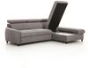 Ecksofa Schlafsofa Sofa ANTON XS in Stoff Esito Dunkelgrün Ottomane Rechts Bild 2