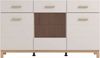 Home affaire Sideboard Essex, Kommode, Kombikommode, Anrichte, Schrank, Modernes Sideboard: Kaschmir-Dekor, 3 Türen & 2 Schubladen Bild 4