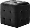 vidaXL Nachttische 2 Stk. Schwarz 30×30×30 cm Samtstoff 249018 Bild 2