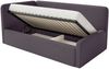 Selsey Fanko –Jugendbett 90x200 cm mit Kopfteil links, Samt, Violett Bild 4