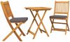 vidaXL Garten Bistro Set 3 pcs Braun Massivholz Akazie 42000952 Bild 2