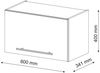 Badschrank Fame-Line Anthrazit-Gold 60 x 40 cm Flach Vicco Bild 3