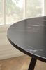 Esszimmertisch Rund 75x75x76cm Marmor-Optik Schwarz Metallbeine Modern Bild 5