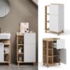 Unterschrank Karen Sonoma/Weiß 50 x 90 cm mit Tür und Schublade Vicco Bild 2