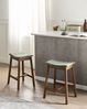 Set mit 2 Barhockern DIXON Holz Dunkelbraun Grün Bild 3