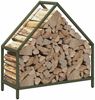 vidaXL Brennholzregal Olivgrün 60x25x60 cm Kaltgewalzter Stahl 864306 Bild 4