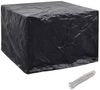 vidaXL Gartenmöbel-Abdeckung mit 8 Ösen, 2 Stück, Polyethylen schwarz, 122 x 112 x 98 cm Bild 3