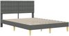 vidaXL Bettrahmen mit Kopfteil Dunkelgrau 160 x 200 cm Stoff 42027804 Bild 3