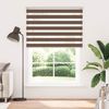 vidaXL Doppelrollo Braun 155x200 cm Stoffbreite 150,9 cm Polyester 4014376 Bild 2