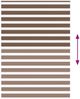 vidaXL Doppelrollo Braun 155x200 cm Stoffbreite 150,9 cm Polyester 4014376 Bild 5