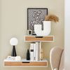 SoBuy FRG92-WNX2 Nachttisch, MDF, Melamin, Weiß, 40 x 8 x 24 cm Bild 4