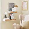 SoBuy FRG92-WNX2 Nachttisch, MDF, Melamin, Weiß, 40 x 8 x 24 cm Bild 5