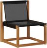 vidaXL Outdoor-Sofagarnitur mit Kissen 6 pcs Natürlich und Schwarz 3369003 Bild 5