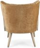 Sessel Naviro aus Stoff, moderner skandinavischer Stil mit Rattan-Details, senfgelb, gepolstert Bild 3