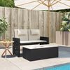 vidaXL Gartenbank Verstellbar mit Kissen Schwarz Poly Rattan 365816 Bild 3