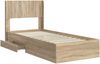 vidaXL Bettgestell mit Stauraum und Kopfteil Sonoma-Eiche 90 x 190 cm 3414517 Bild 5