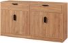 Sideboard Varkaus 75x140x40cm MDF Eichenoptik [en. casa] Bild 2