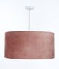 BPS Koncept 0E0-151-40 Hängeleuchte GLAMOUR Samtstoff auf PVC-Basis rosa, gold 1xE27 60W H:102 Ø40cm dimmbar Bild 3