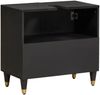 vidaXL Waschbeckenunterschrank mit Speicher Schwarz 62 x 33 x 58 cm 4018827 Bild 5