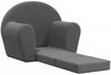 vidaXL Schlafsofa für Kinder Anthrazit Weich Plüsch 356994 Bild 4