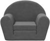 vidaXL Schlafsofa für Kinder Anthrazit Weich Plüsch 356994 Bild 3
