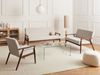 Sofa Set 6-Sitzer ESRUM Stoff Dunkelbraun Beige Bild 3