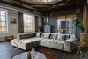 KAWOLA Sofa NEVADA Ecksofa Velvet silber Recamiere links mit motorischem Sitzvorzug 82 x 215 x 319 cm Bild 5