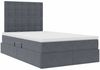 vidaXL Aufbewahrungsbett mit Matratze Dunkelgrau 120 x 200 cm Samt 3372142 Bild 5