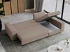 Ecksofa mit Schlaffunktion L-Form mit Bettkasten - DORIAN-Non - Hellbraun Boucle Bild 5