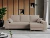 Ecksofa mit Schlaffunktion L-Form mit Bettkasten - DORIAN-Non - Hellbraun Boucle Bild 2