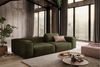 KAWOLA Sofa CARMO 3-Sitzer Leder olivgrün 68 x 118 x 266 cm Bild 2