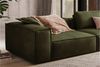 KAWOLA Sofa CARMO 3-Sitzer Leder olivgrün 68 x 118 x 266 cm Bild 4