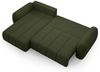 Ecksofa Schlafsofa Sofa CARIA in Stoff Quelle Grün Ottomane Links Bild 3