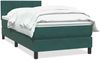 vidaXL Boxspringbett mit Matratze Dunkelgrün 80x220 cm Samt 3316236 Bild 2