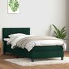 vidaXL Boxspringbett mit Matratze Dunkelgrün 80x220 cm Samt 3316236 Bild 1