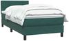 vidaXL Boxspringbett mit Matratze Dunkelgrün 80x220 cm Samt 3316236 Bild 3