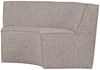 Basiclabel Essbank Europa aus Webstoff, 2-Sitzer, Beige, 131 x 131 x 85 cm Bild 3