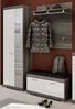 Garderobenpaneel Shawn in Rauchsilber grau 90 cm Bild 5