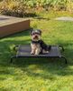 lionto Hundebett erhöht, Outdoor Hundeliege, Mesh-Material, bequem, luftig & wetterfest Bild 2